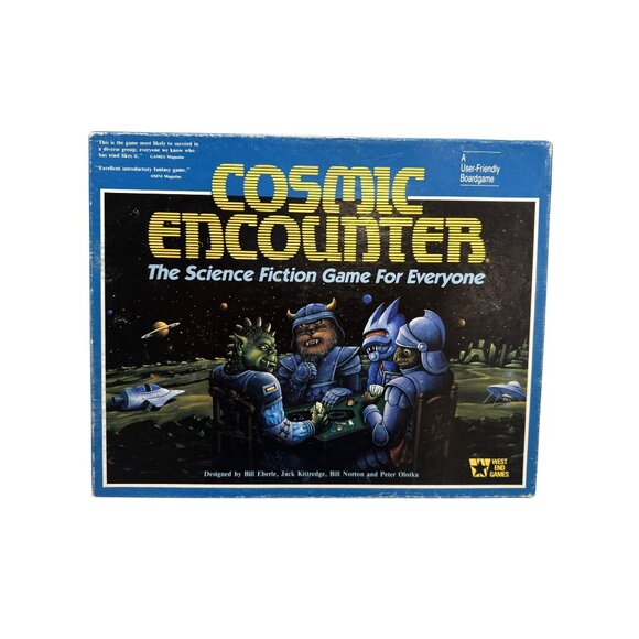 Vintage 1986 COSMIC ENCOUNTER West End Board Game Alien Sci-Fi COMPLETE - Picture 1 of 9